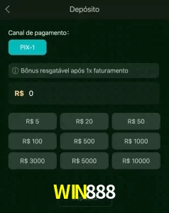 deposits WIN888